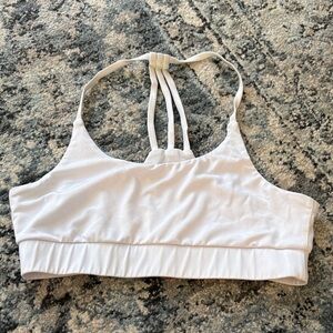 SHEIN White Strappy Sports Bra